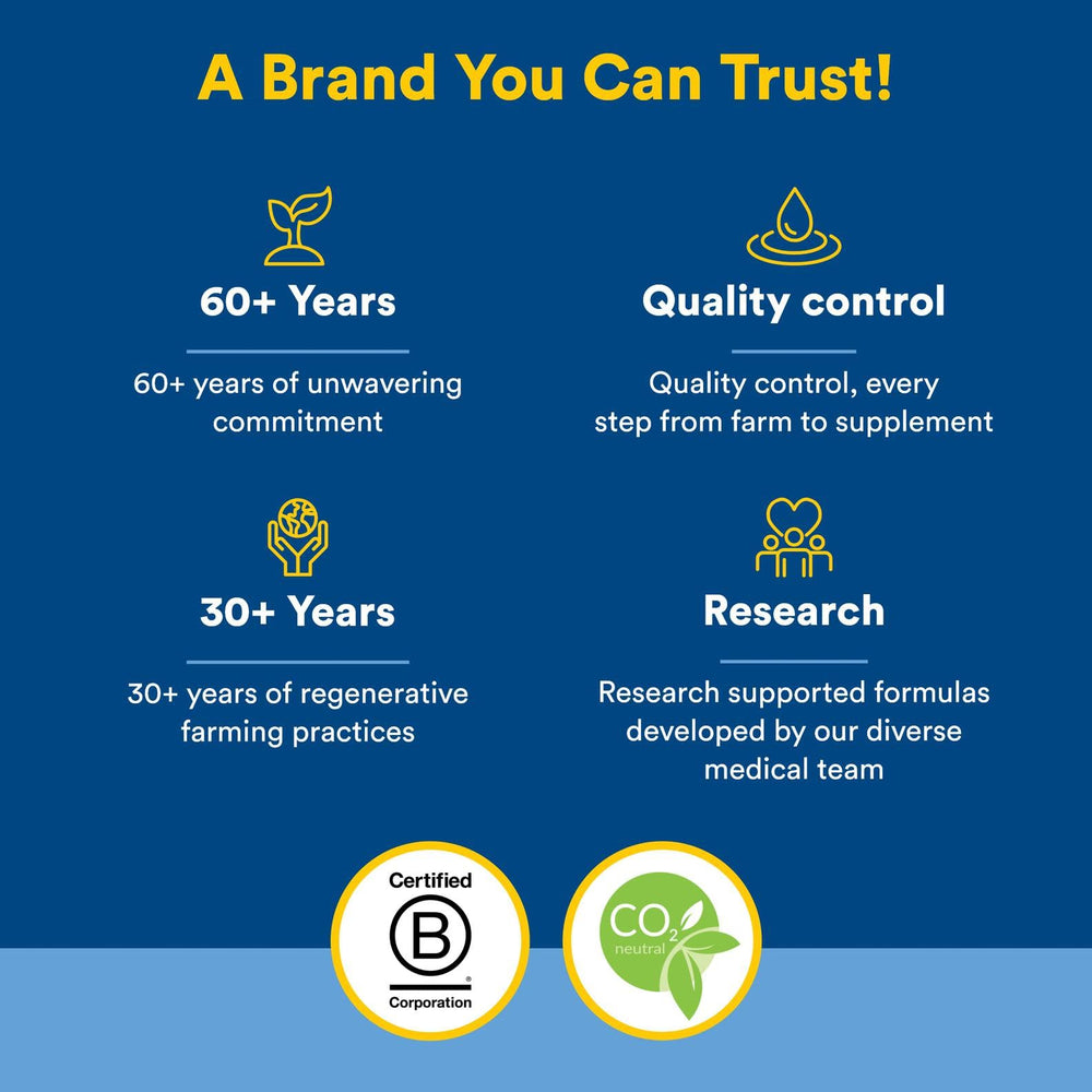 Independently tested for GMOs and over 800 contaminants