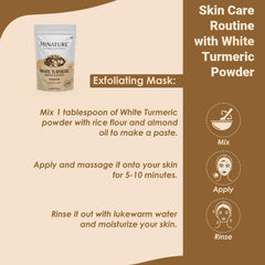 Indian origin white turmeric powder from India