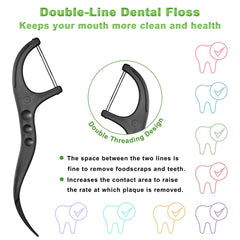Eco-friendly biodegradable floss pick with recyclable packaging