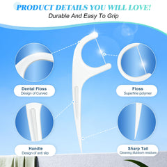 Disposable floss picks with raised anti-slip grip