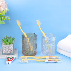 Toothbrush kits organized for hotel and guest supplies