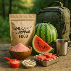 Indus Farms Watermelon Powder kitchen setup hints at recipe versatility.