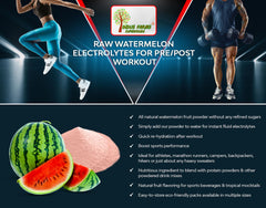 Indus Farms Watermelon Powder smoothie scene shows versatile flavor boost.