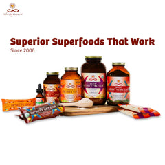 Infinity-C Vitamin C Powder packaging and serving suggestions