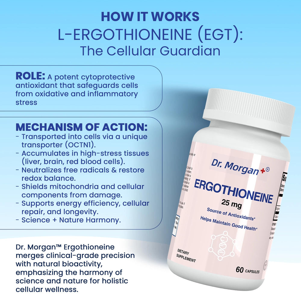 Ingredient label detailing ergothioneine content