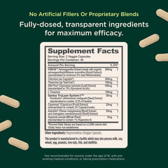 Close-up of ashwagandha and TeaCrine ingredients