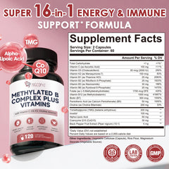 Ingredients list for the methylated B complex