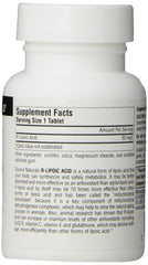 Ingredients and nutrition facts panel for Source Naturals R-Lipoic Acid