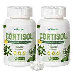 inGreens Cortisol Supplement packaging with bottle