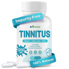 inGreens Tinnitus Relief bottle - 60 capsules