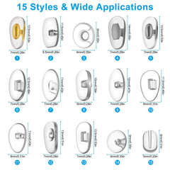Person replacing nose pads on eyeglasses