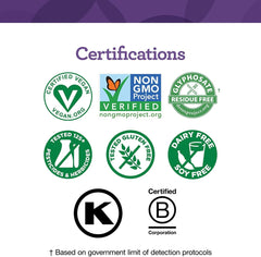 Non-GMO certification badge on packaging