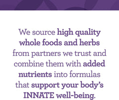 Packaging showing 60 tablets for INNATE Women’s Multivitamin