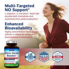 Innate Vitality beta-alanine and ginseng image suggests smooth energy without jitters.