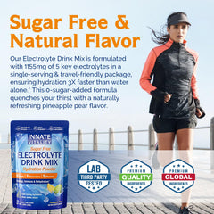 Innate Vitality packaging showing travel-friendly stickpacks