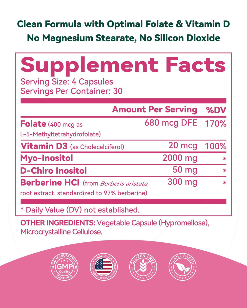Inner Brightness supplement pictured with berberine plant source highlighting synergy