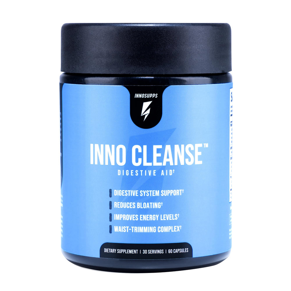 Inno Cleanse bottle and label on white background