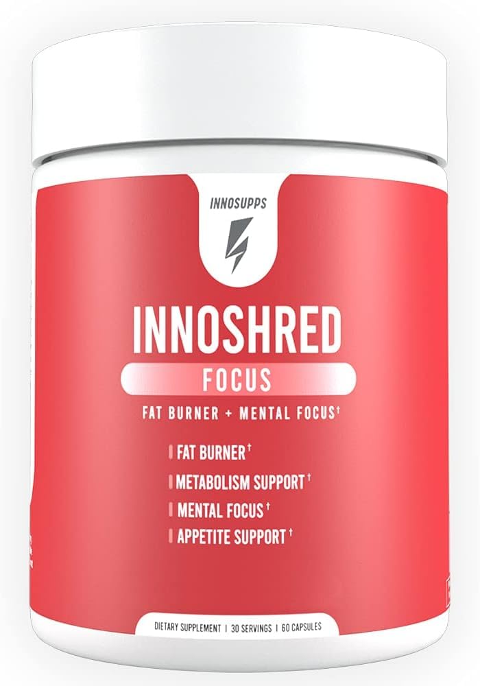 Inno Shred Focus Day Time Fat Burner bottle with 60 veggie capsules