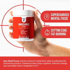 Graphic of key ingredients: Capsimax, organic caffeine, green tea extract, grains of paradise