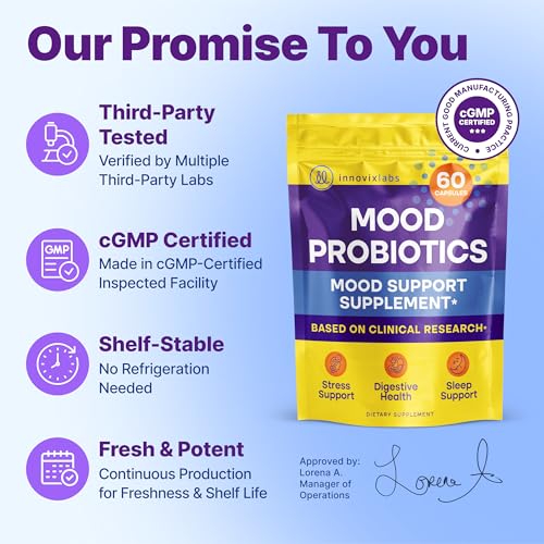 Close-up of Mood Probiotic capsules