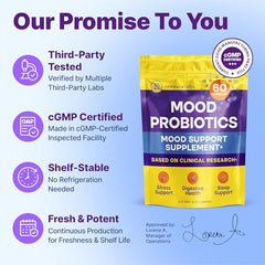 Close-up of Mood Probiotic capsules