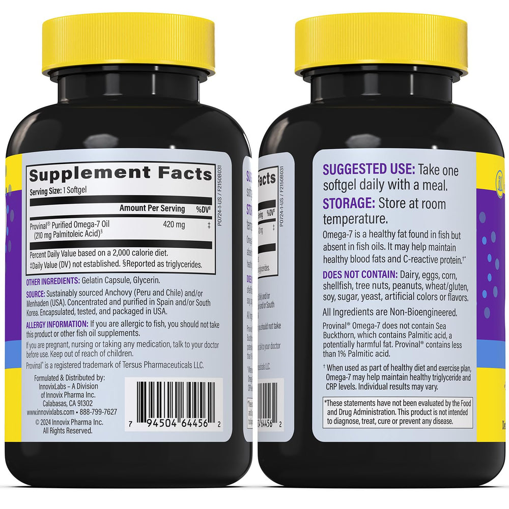 Dairy-free and allergen-free Omega 7 formula