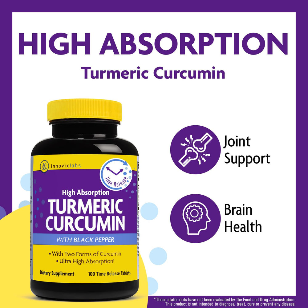 Close-up of Turmeric Curcumin capsules with black pepper illustration