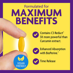 Bottle of InnovixLabs Turmeric Curcumin with Black Pepper on white background