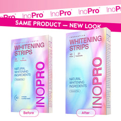 Open kit with 42 whitening strips and shade guide