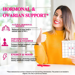 Concept image showing mood, energy, and hormonal balance benefits