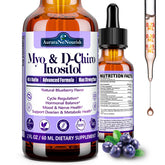 Liquid drops bottle of Myo-Inositol & D-Chiro Inositol supplement for women