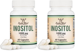 Double Wood Inositol capsules 2-pack bottle