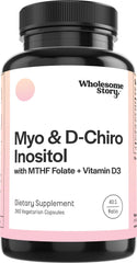 Bottle of Myo-Inositol & D-Chiro Inositol capsules, 360-count