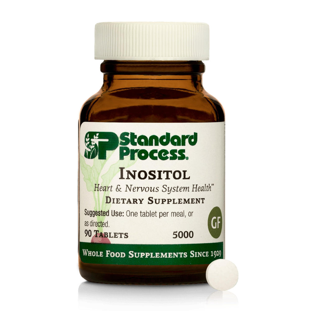 Standard Process Inositol bottle highlighting nervous system support