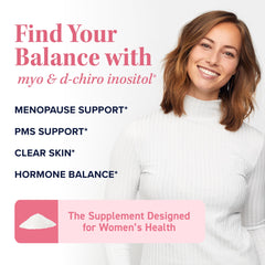 Measuring scoop with Myo-Inositol & D-Chiro Inositol powder