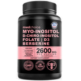Bottle of 14-in-1 Inositol supplement for women