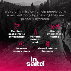 Nutrition facts panel of INSALTD Citrus electrolytes