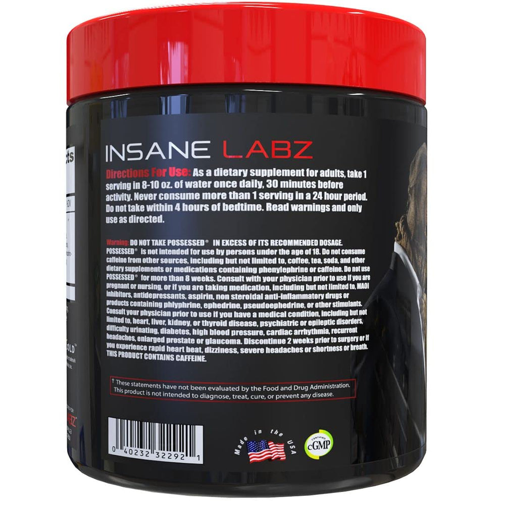 Insane Labz Possessed powder texture close-up signals smooth mix and easy blending.