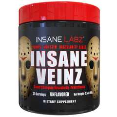 Insane Labz Psychotic gummy-candy label closeup showcases energizing profile for workouts