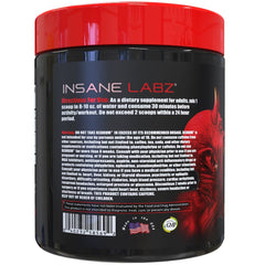 Ingredient panel highlights beta-alanine and agmatine sulfate on Redrum