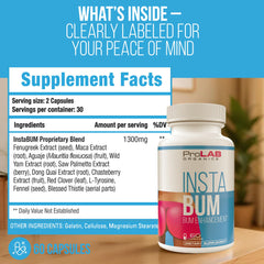 Before and after comparison showing InstaBum results