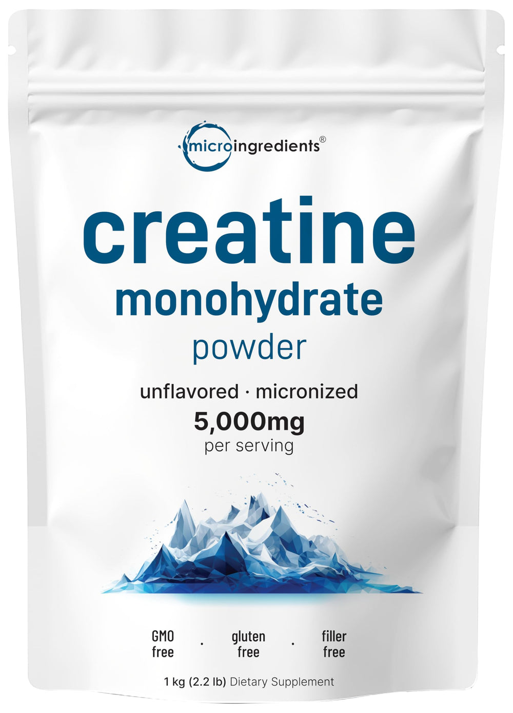 Instant Creatine Monohydrate Powder 1 kg canister