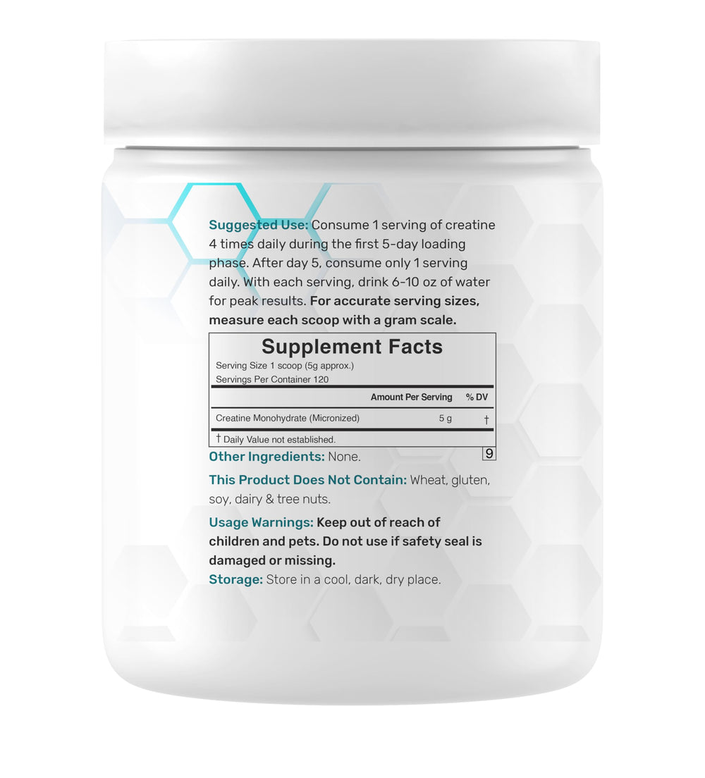 Athlete performing high-intensity training with creatine supplement