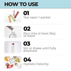 Close-up of electrolyte blend and minerals