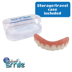 Close-up of comfortable fit on upper teeth