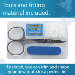 Temporary tooth replacement using Instant Smile kit
