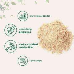 Instant soluble prebiotic fiber from Acacia Senegal