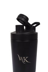 Insulated Protein Shaker Bottle silent mixer grate for lump-free shakes during workouts.