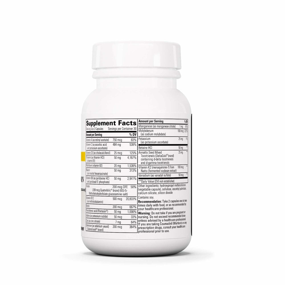 Details highlighting vitamins A, C, D and B12
