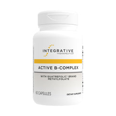 Integrative Therapeutics Active B-Complex bottle cap close-up showing a secure seal for reliable daily energy support